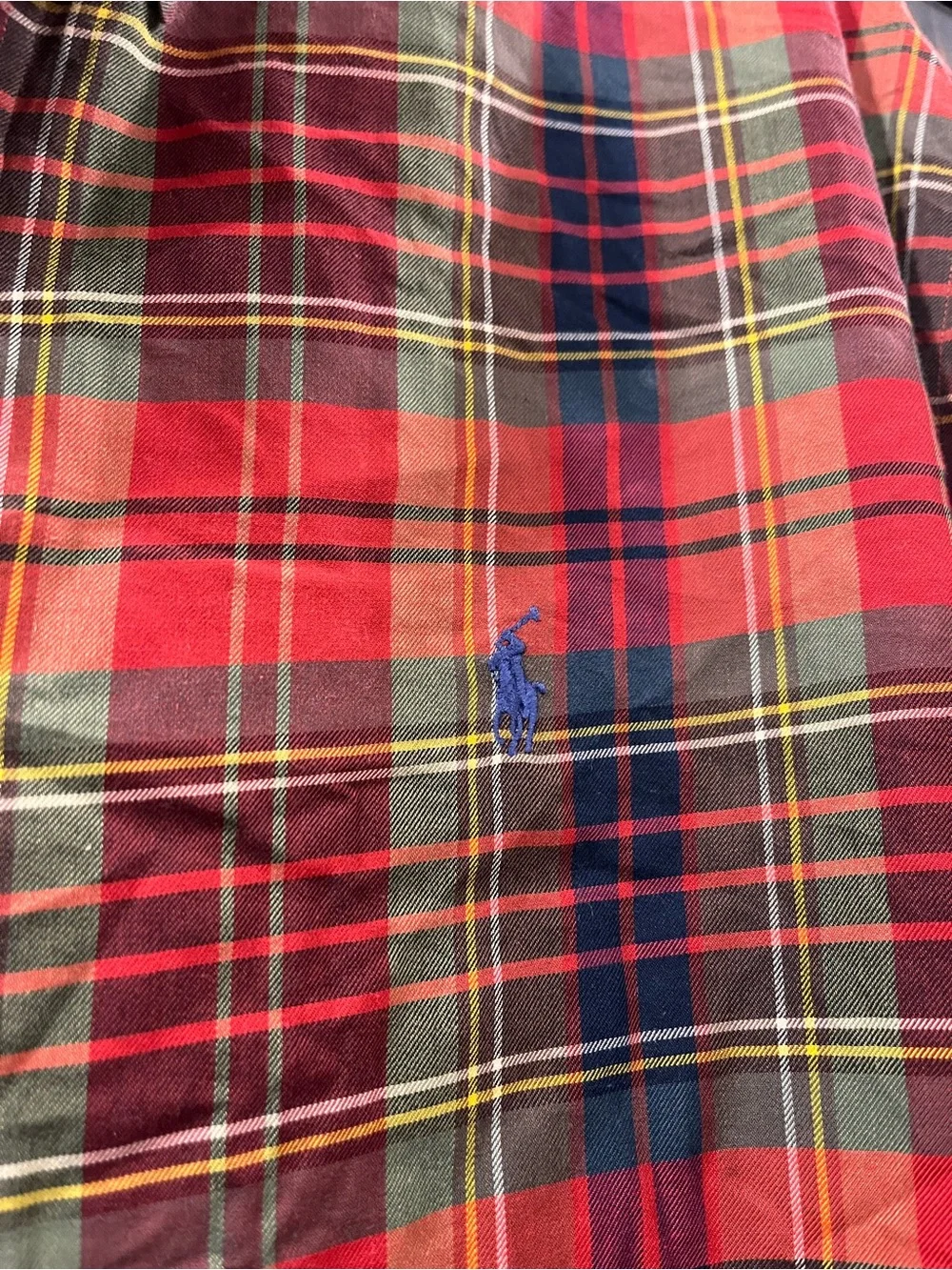 Ralph Lauren Polo  men’s plaid button up large like new